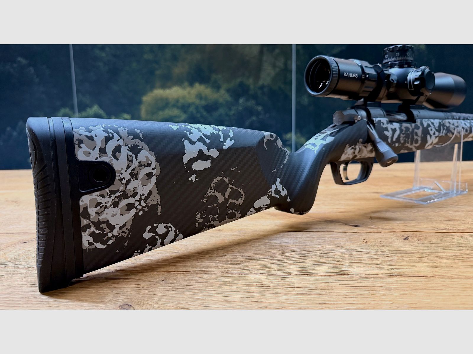 Gunwerks ClymR / 6 Creedmoor / LL 18" / con sistema in titanio / Kahles K318i 3,5-18x50