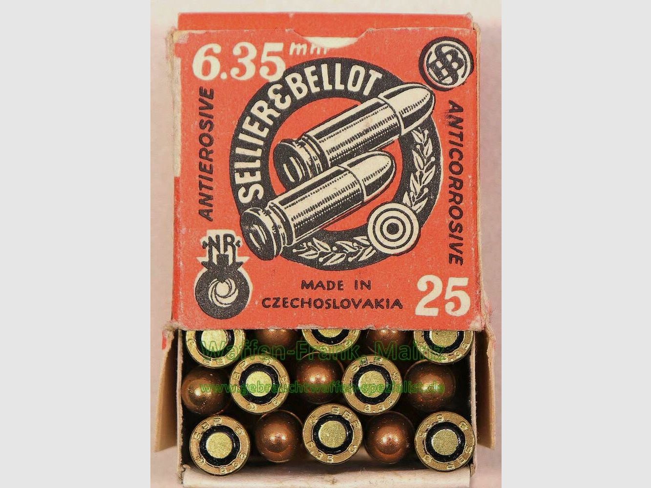 Sellier & Bellot CZ cartuchos de pistola 6,35 mm/.25 ACP