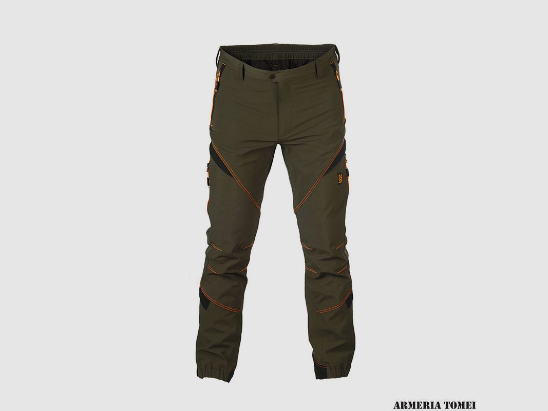 PANTALONE – UNIVERS CANAZEI U-TEX VERDE/ARANCIO, immagine 1 di 4