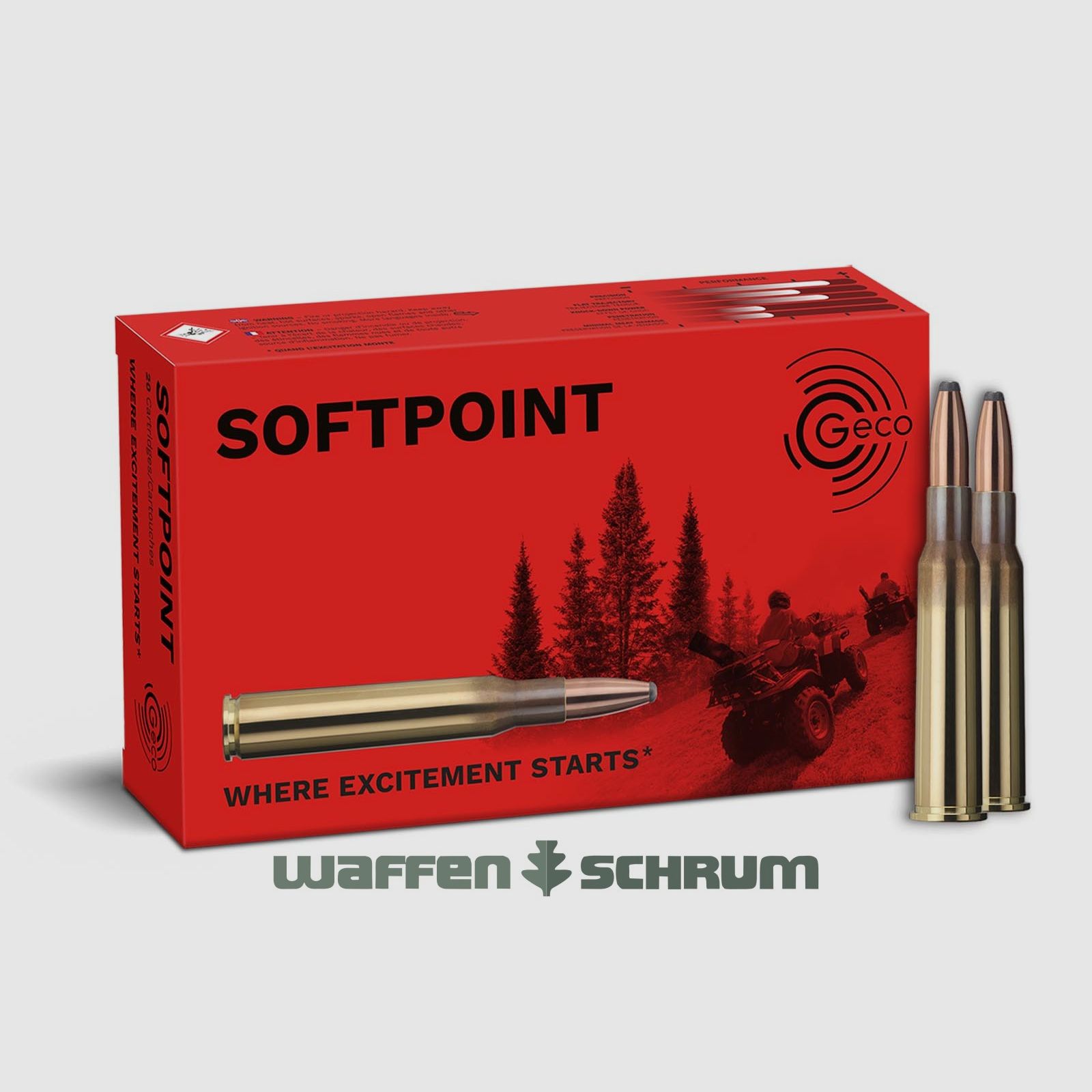 Geco Częściowa powłoka/SP 10,7g - 165gr 7x57R