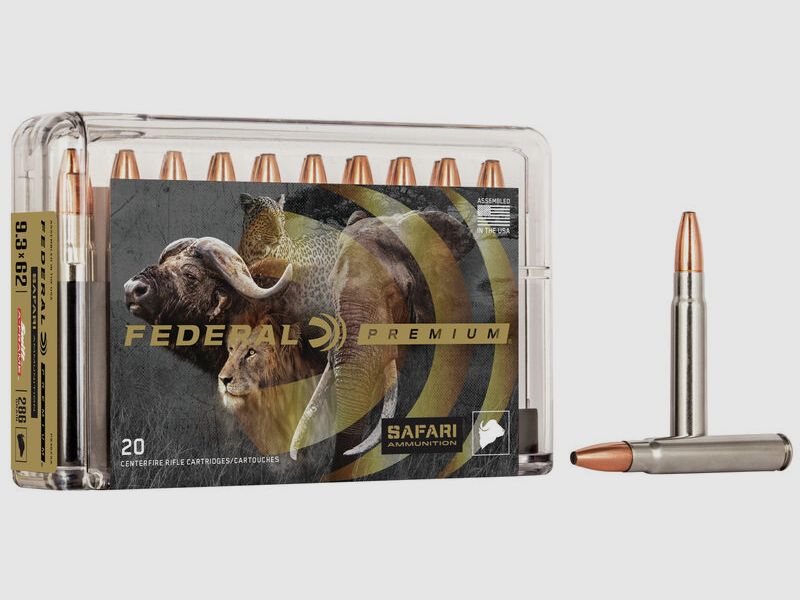 Federal Premium Safari Swift A-Frame 9,3x62 286GR JSP 20 Patronen
