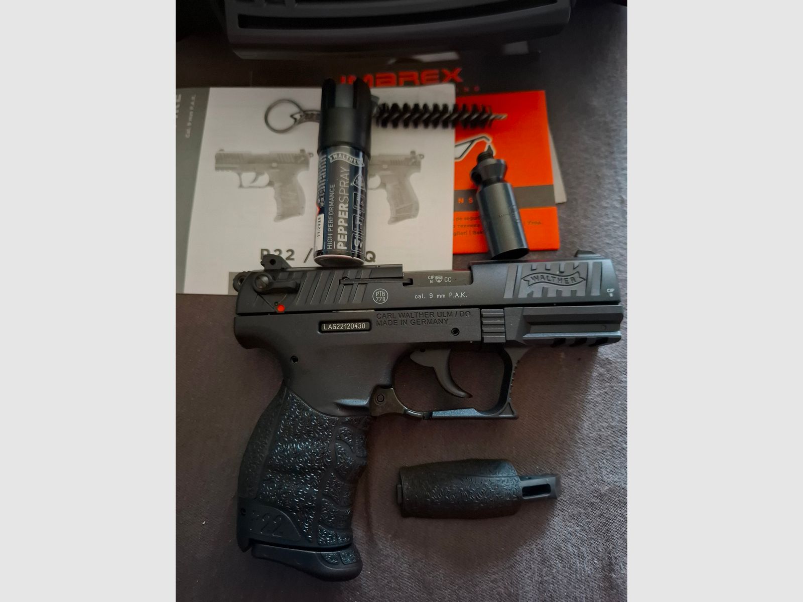 Walther P22Q Black R2D Set  "NEUWERTIG"