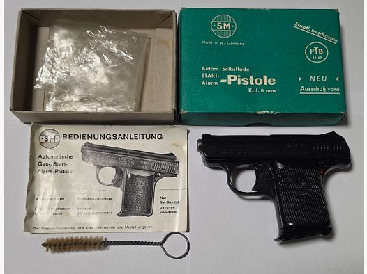Rare SM MOD 110 PTB 44-69b blank firing 8mm K pocket pistol