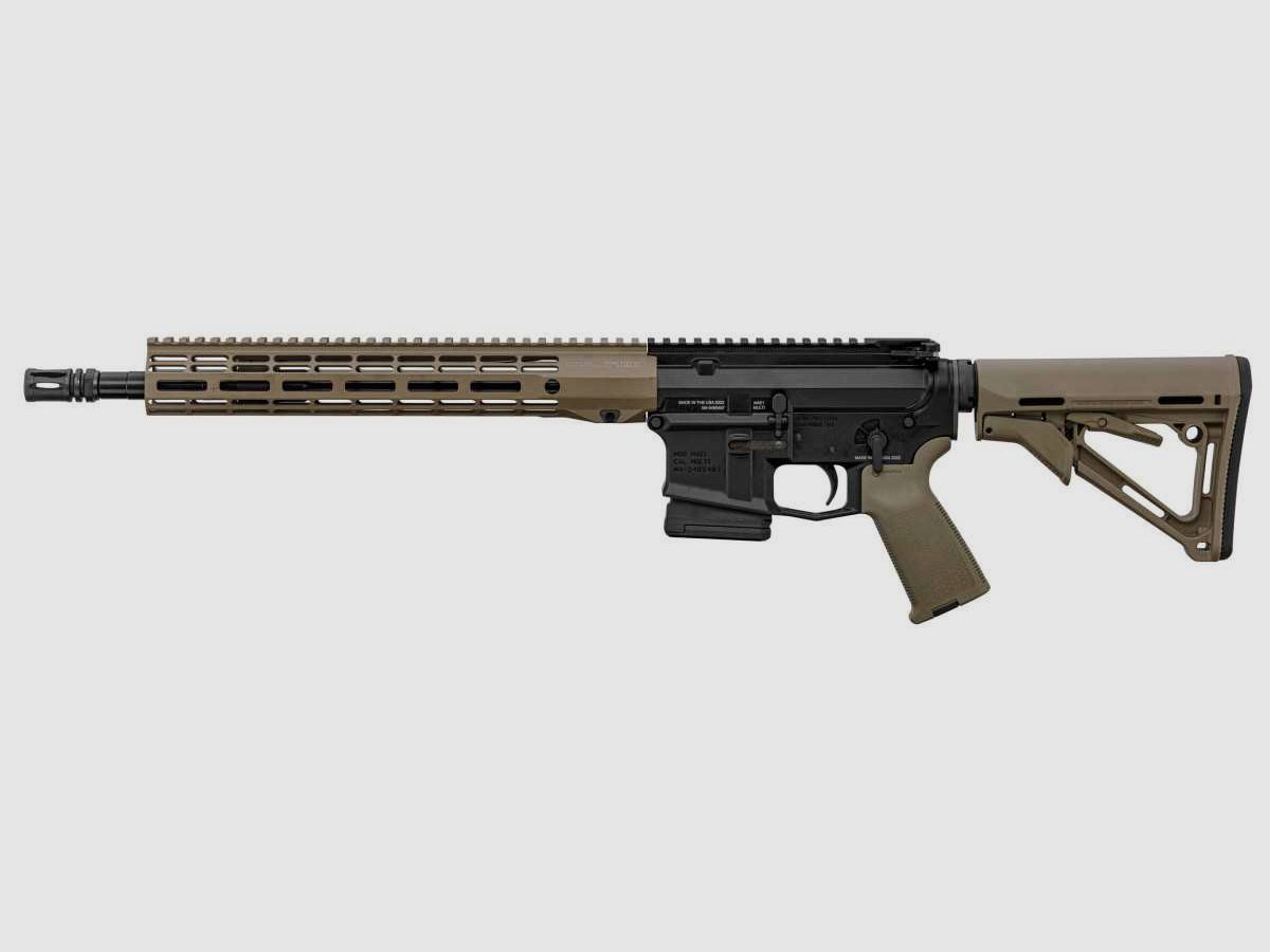 AR15 AERO PRECISION M4E1 zwart loop 14,5" Kal. 5,56mm zwart / FDE, afbeelding 1 van 8