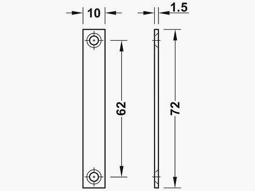 Magnet sluiting, wit