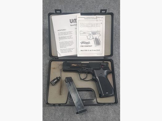 Walther P88 Kaliber 9mm PAK brüniert aus dem Jahr 1994 PTB 429 Schreckschuss SRS