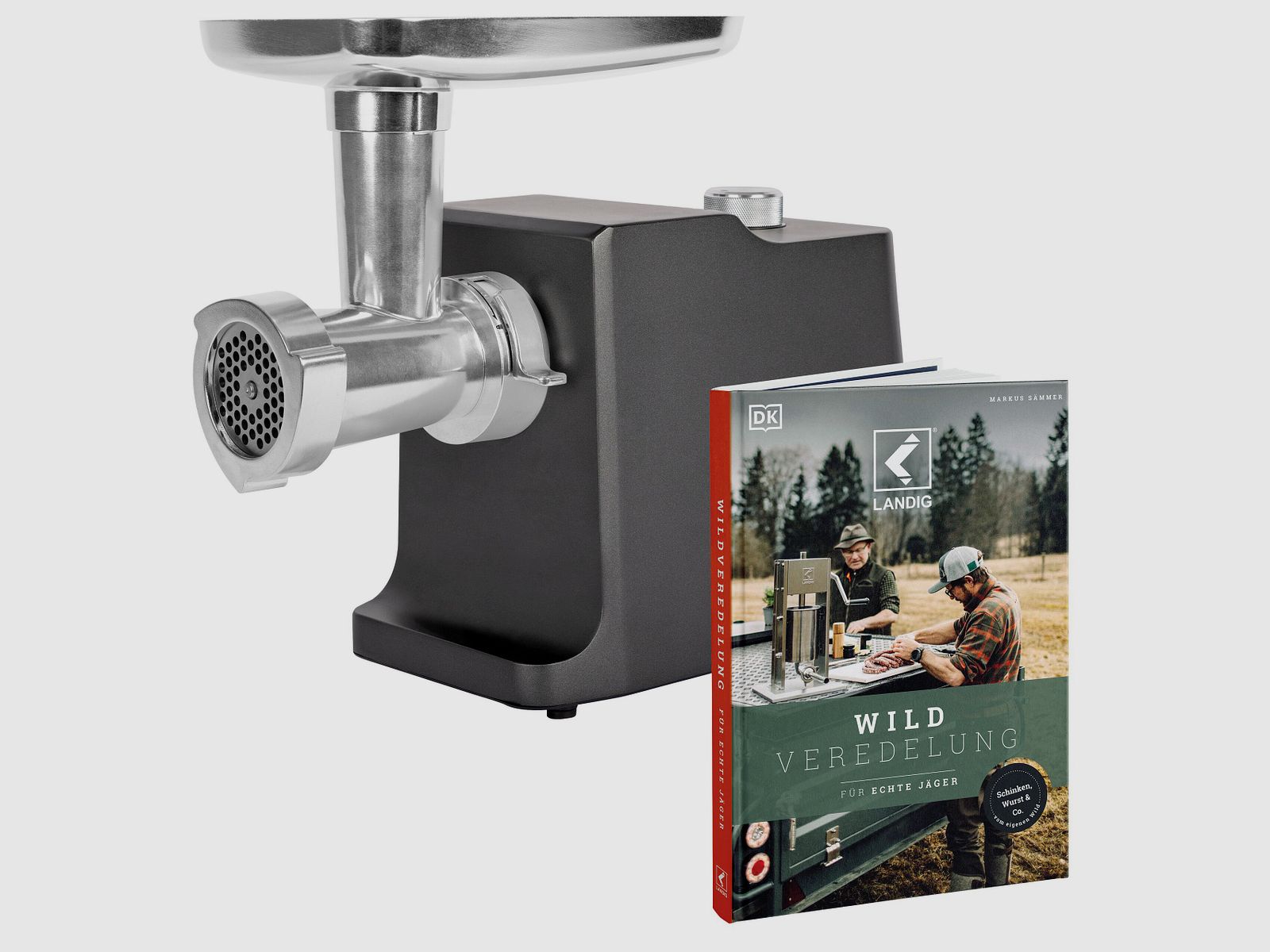 Landig Fleischwolf W50 mit Buch Wildveredelung