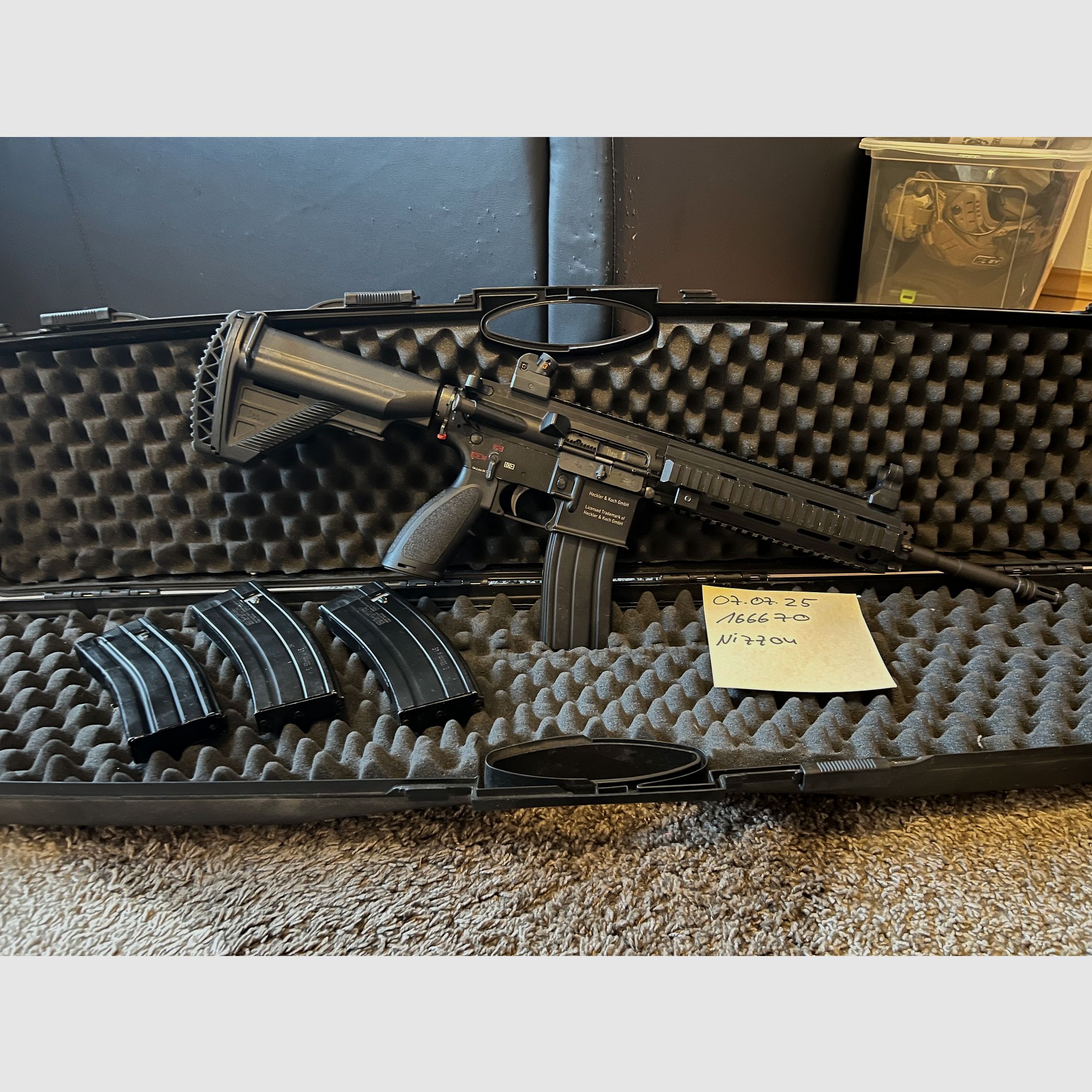 VFC HK416 D GBB mit 4 Magazinen und Koffer 