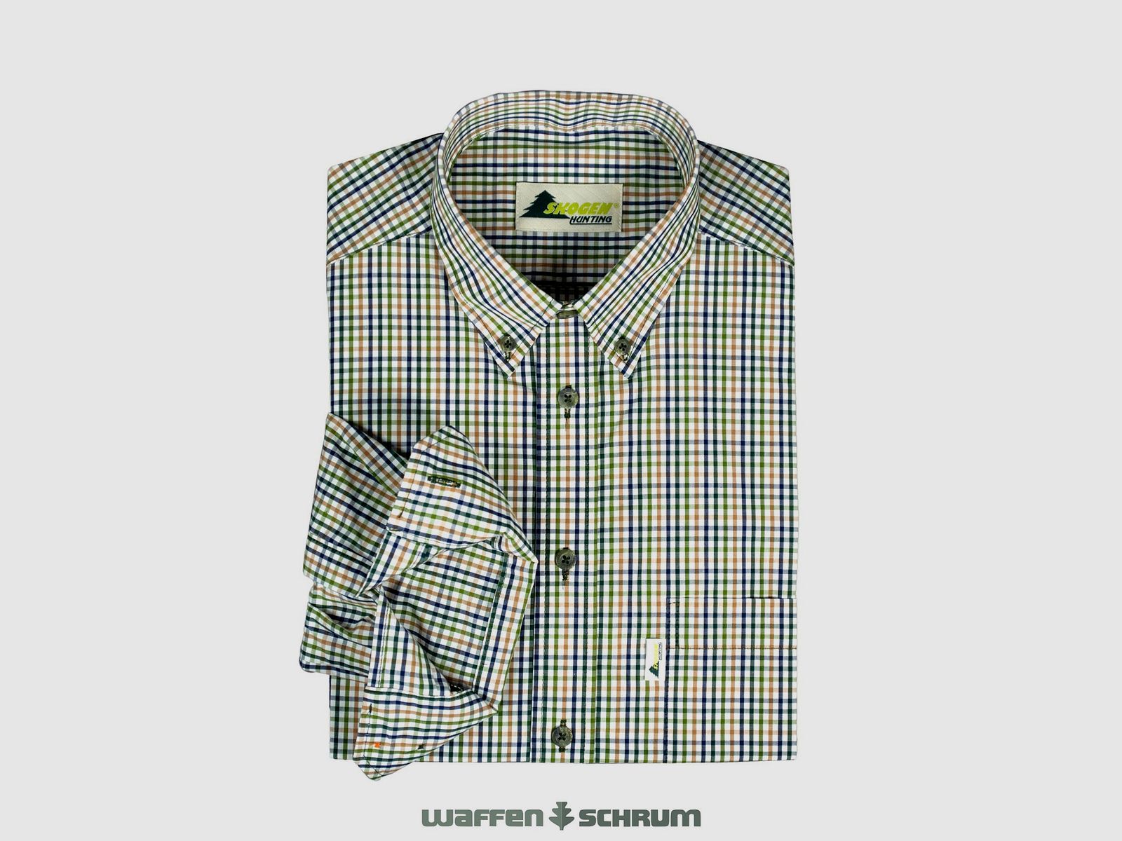 Skogen Hemd Button Down Natur / Bunt