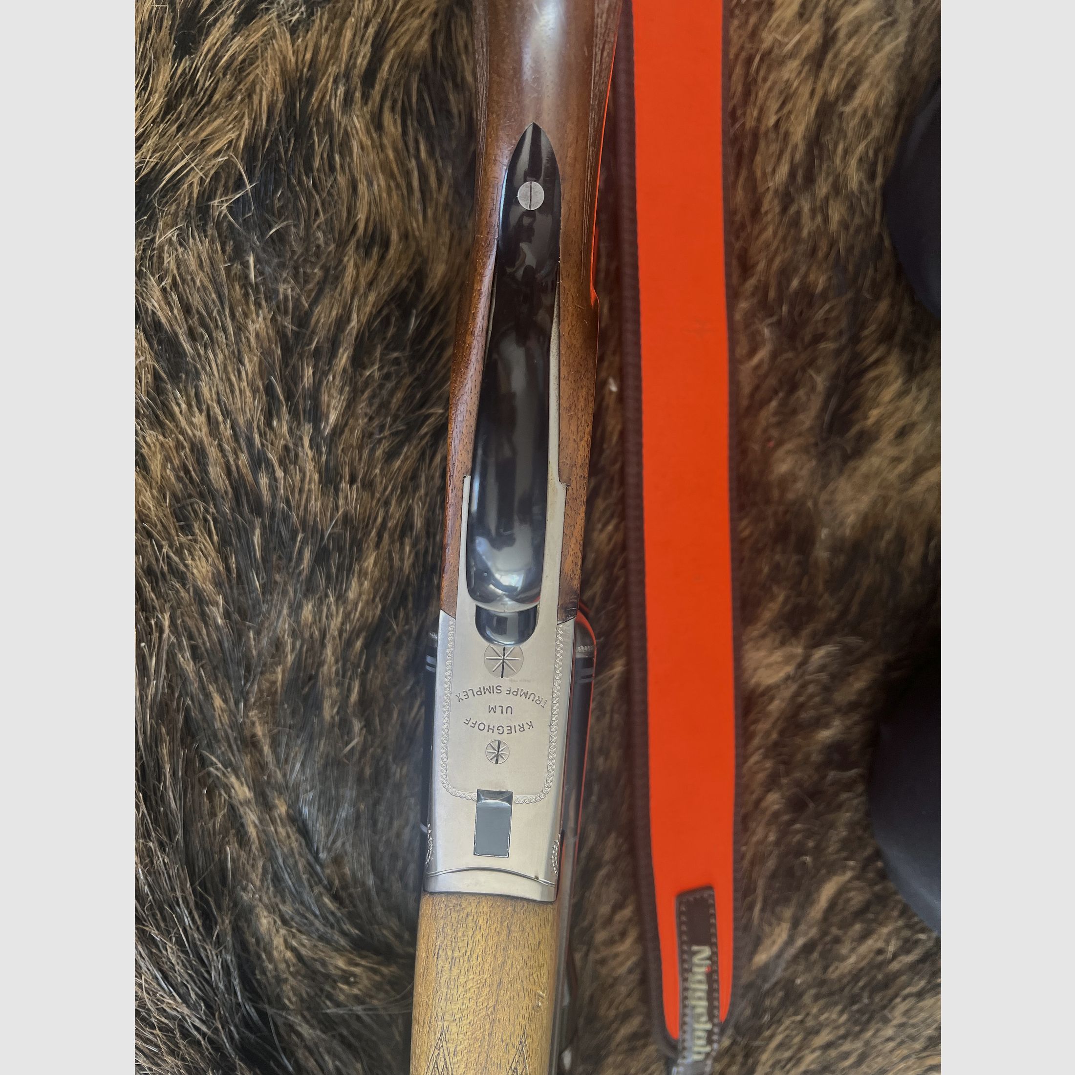 Drilling Krieghoff Trumpf Simplex mit Zielfernrohr und Tragegürtel 