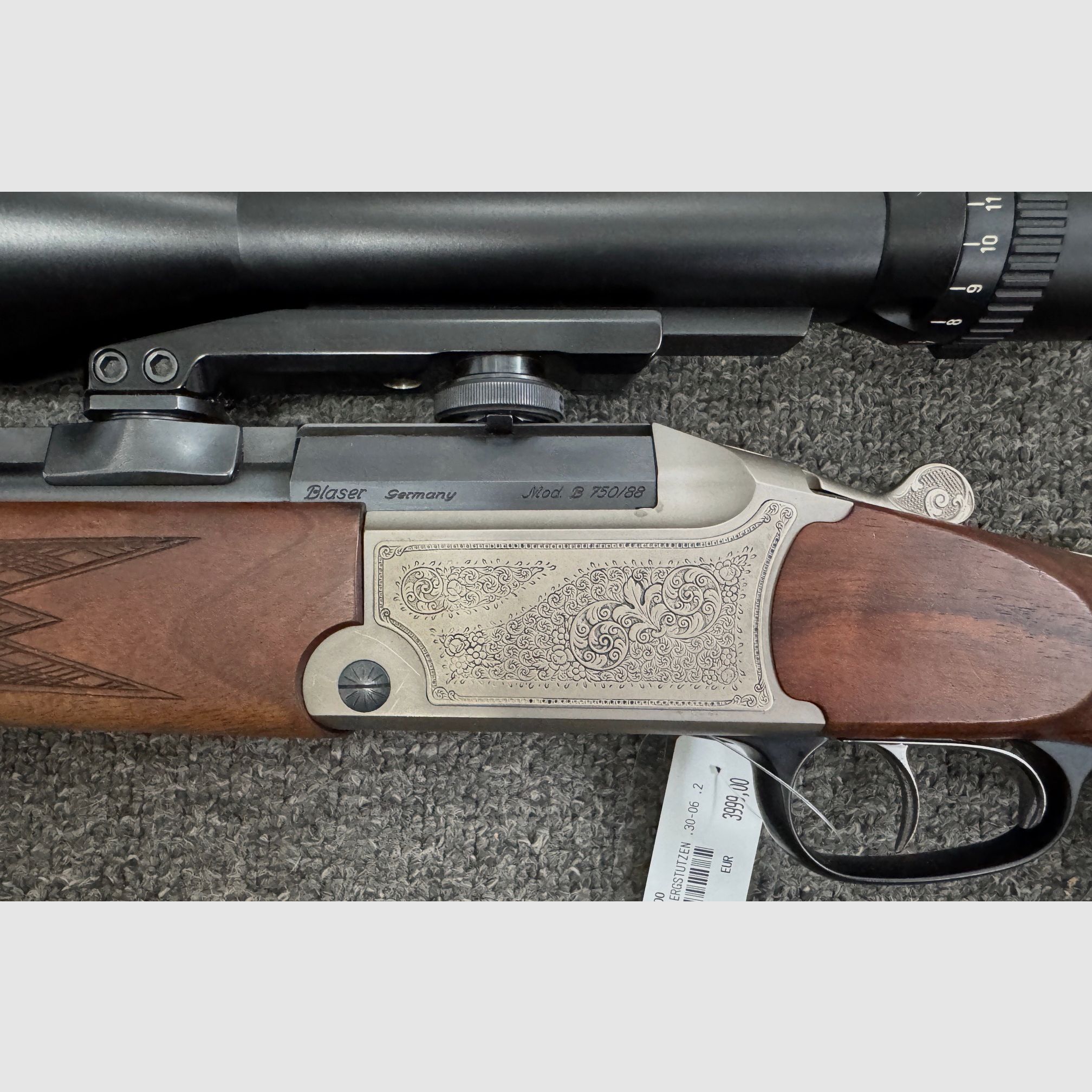 Blaser Bergstutzen B750/88 .30-06 & .222Rem inkl. S&B 3-12x50