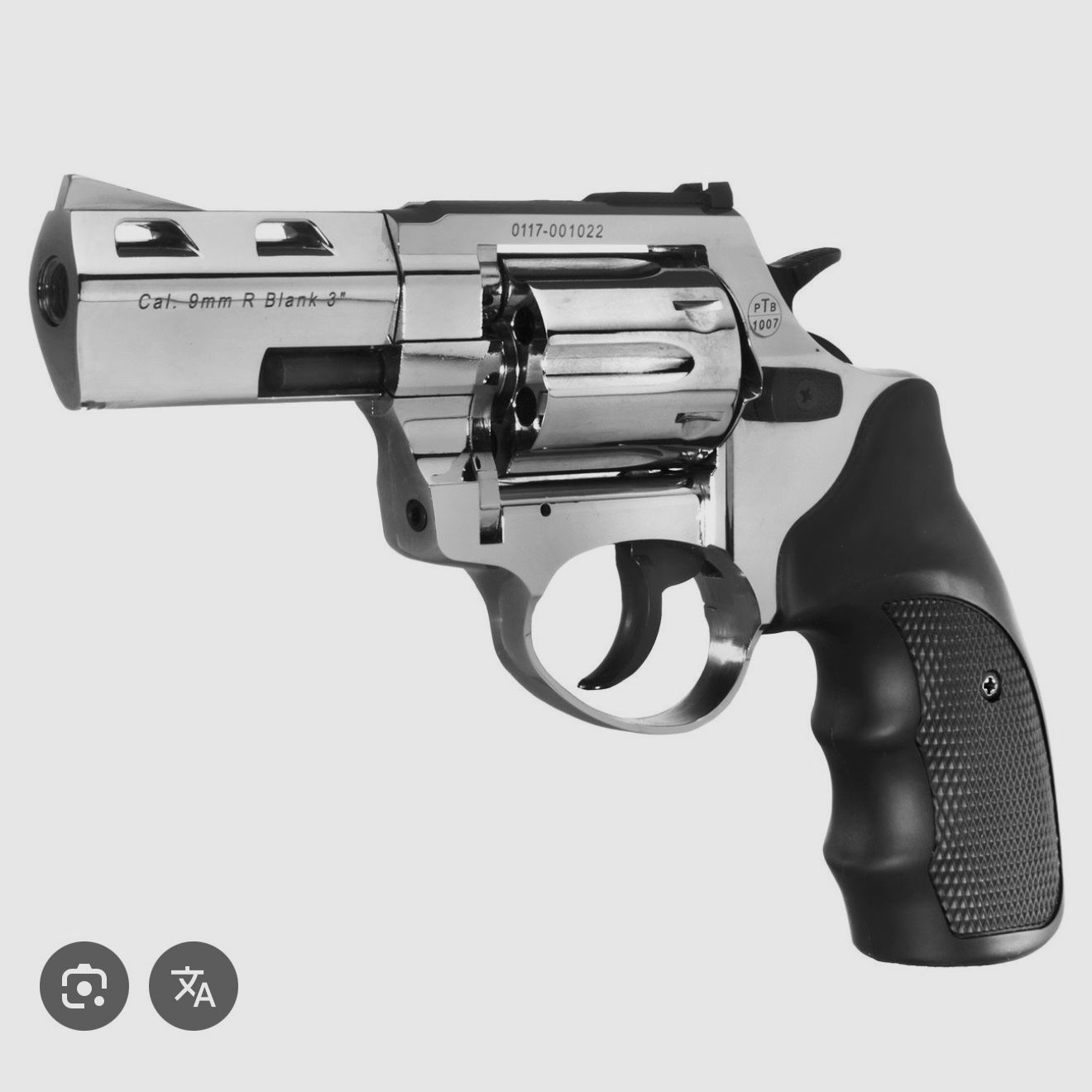 Zoraki R2 Schreckschusswaffe schwarz 3 Zoll Chrom