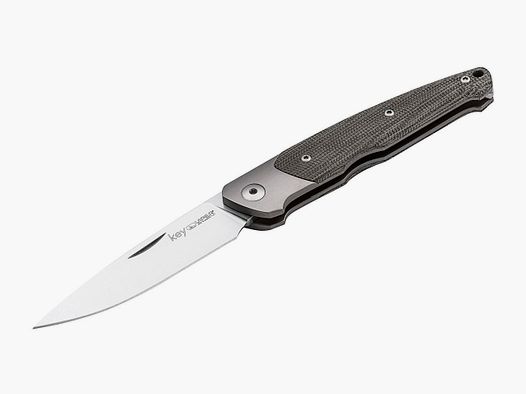 Cuchillo plegable Key Bolster Green Canvas Micarta conforme al §42a para llevar legalmente