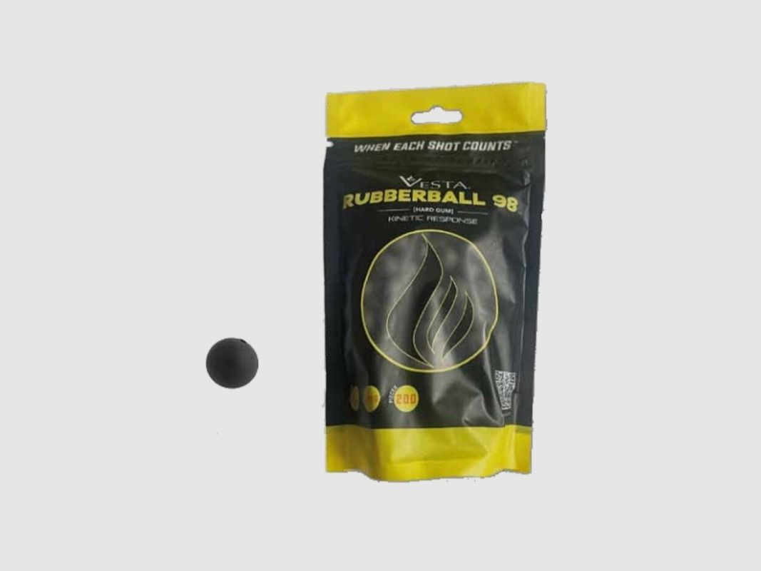Vesta AA .50 (12,4 mm) balle en caoutchouc 98, sachet de 200 pièces