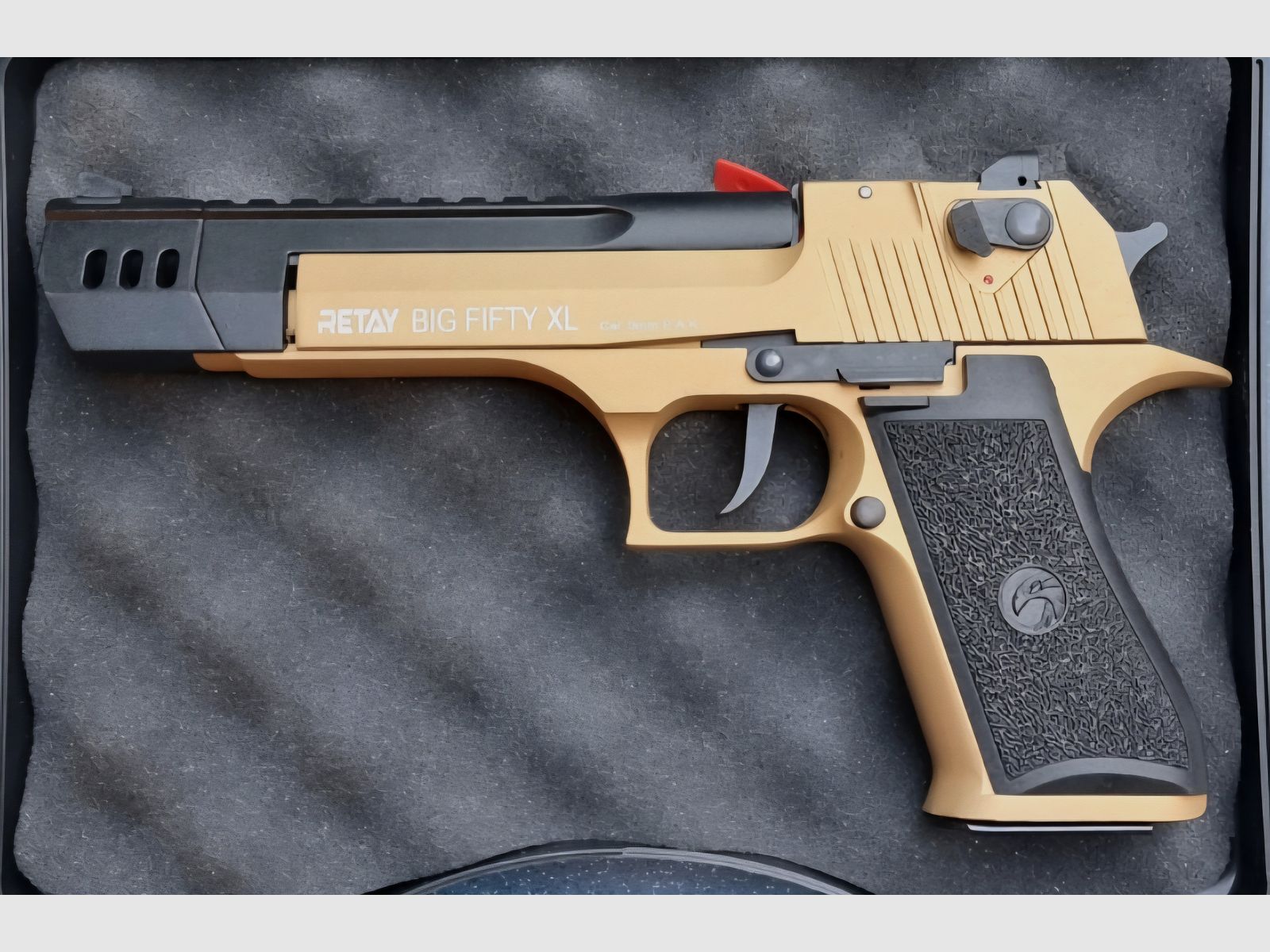 Retay Big Fifty XL en bicolor (negro/dorado) nuevo y original empaquetado + accesorios