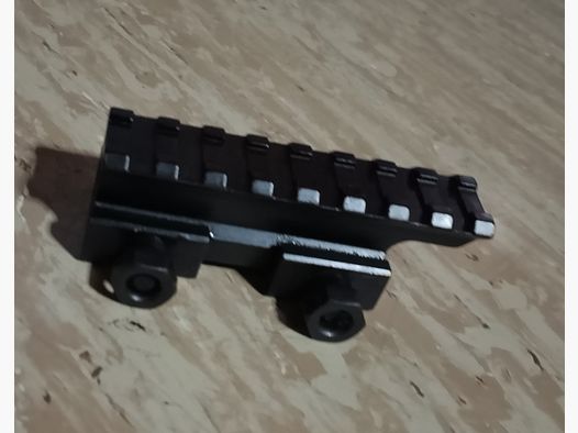 21mm Rail Picatinny Raiser erhöhung Montage Schiene 25mm hoch 80mm lang 