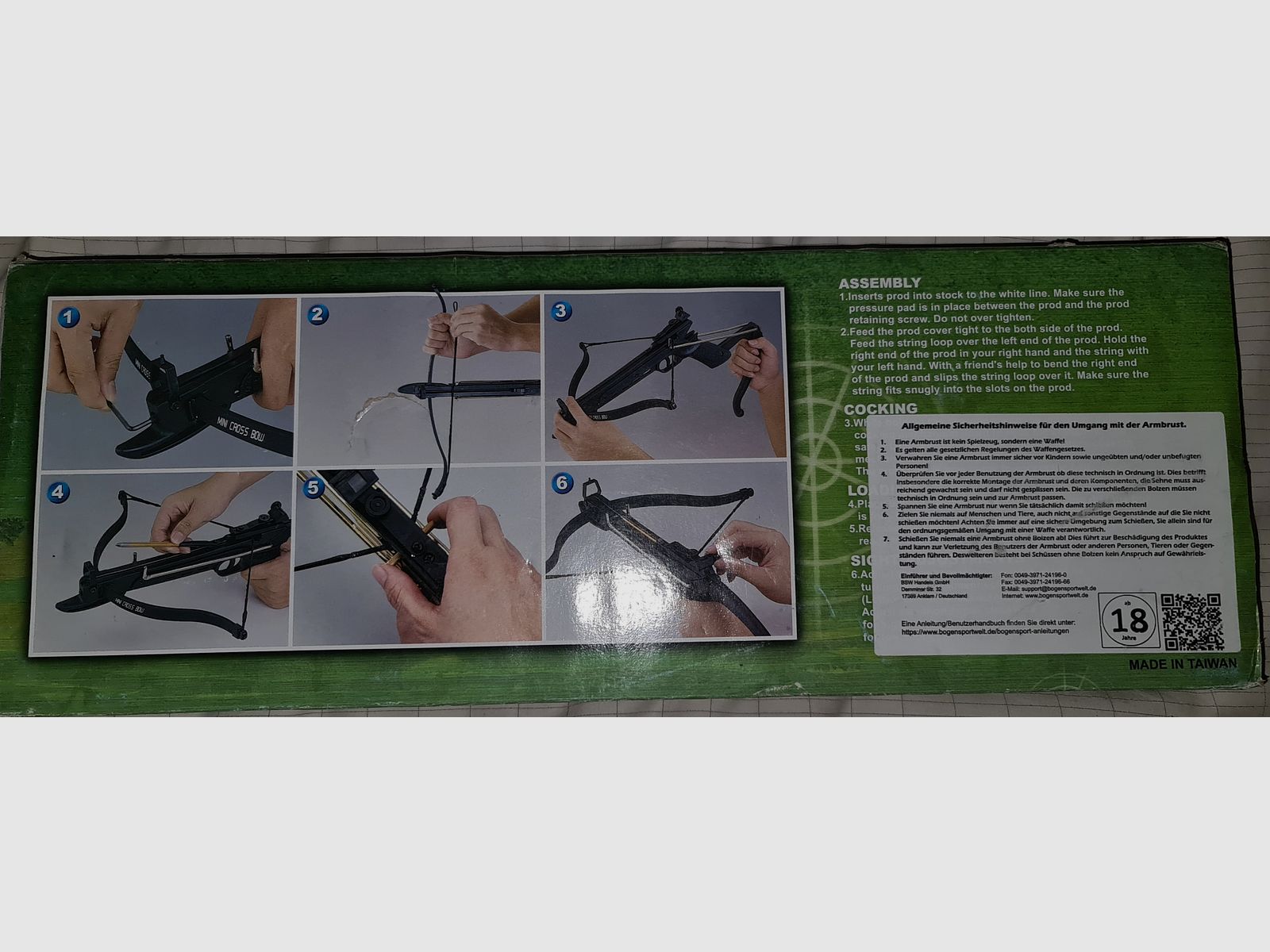 ARMBRUST SET FAUST HAND PISTOL CROSSBOW NEU + 12 ERSATZ PFEILE 