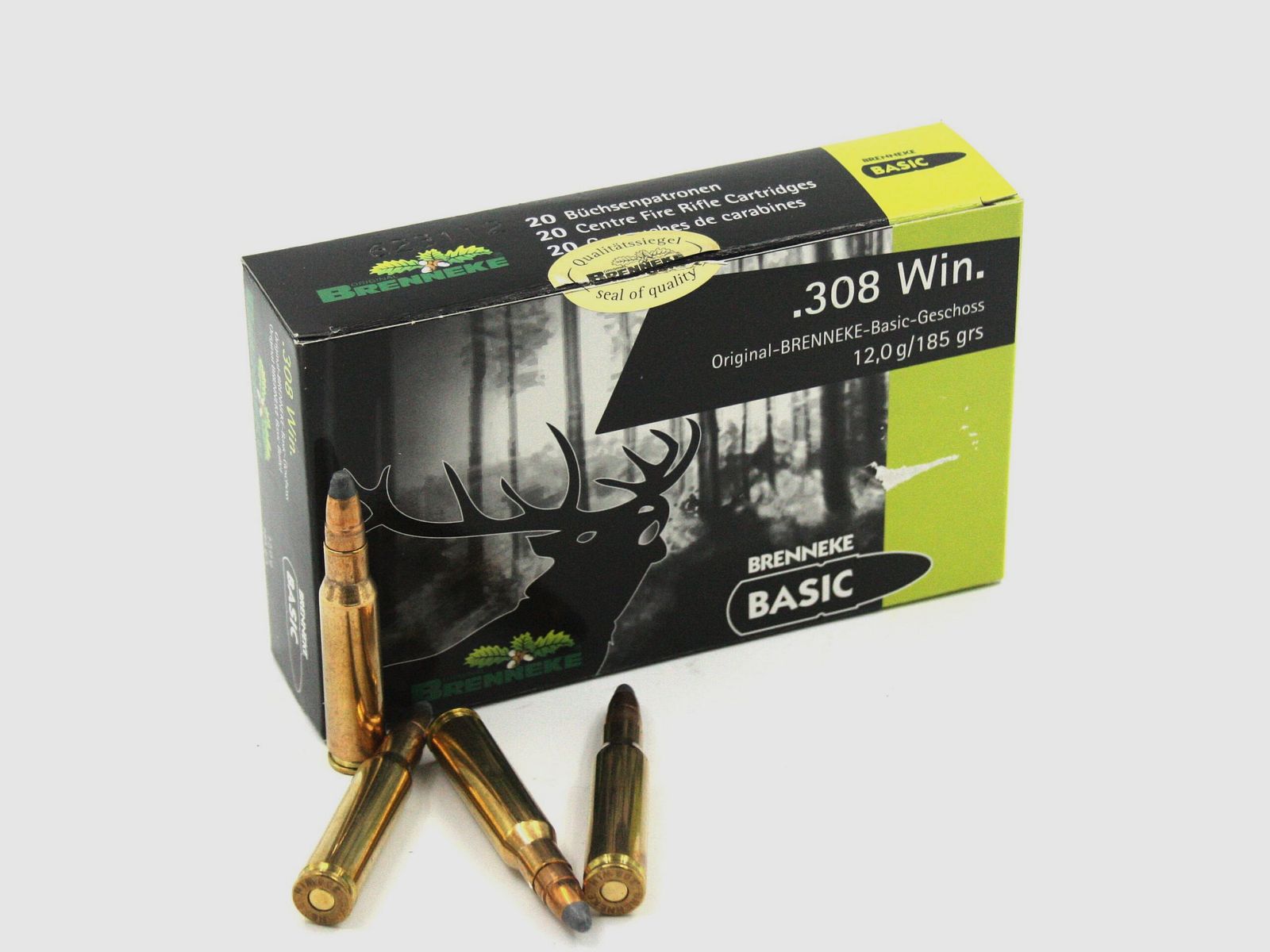 Brenneke Basic 308 Win, 185gr/12gr, 20 Stk