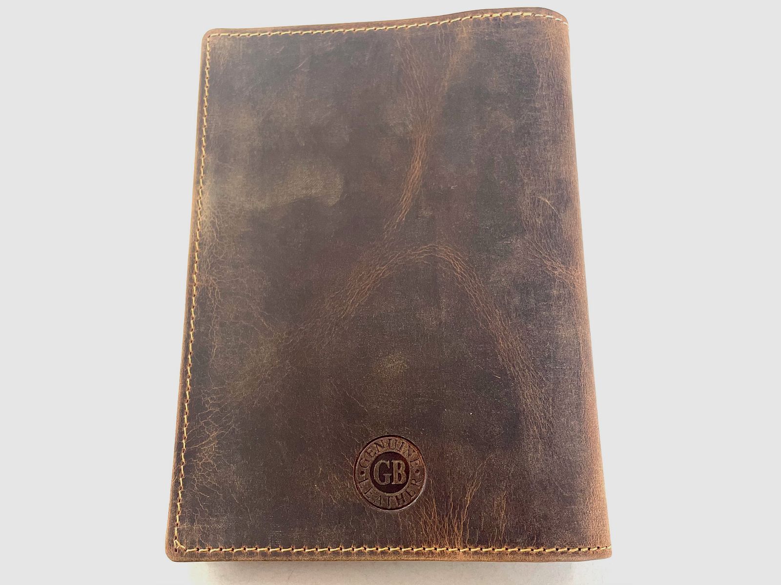Greenburry 328B-Hecht-25 Vintage Ausweismappe 4tlg. Hecht brown