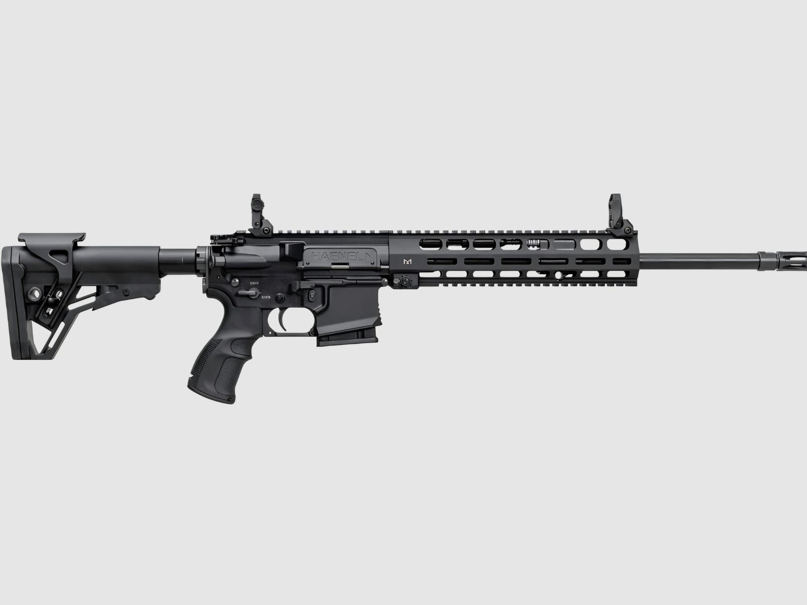 SLB Haenel CR223 – as new – caliber .223 Rem. – match trigger – with accessories