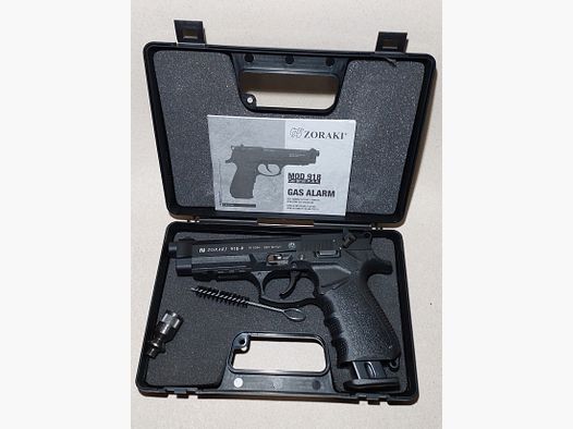 Zoraki 918-P pistola a salve 9 mm P.A.K. 918 PTB 1072 con valigetta