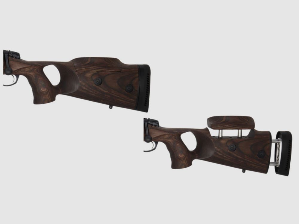 Bergara B14 B&H Prohunter Flex LINKS Lochschaft mit Falke 3-12x56 fertig montiert / Optional: Brenner Schalldämpfer