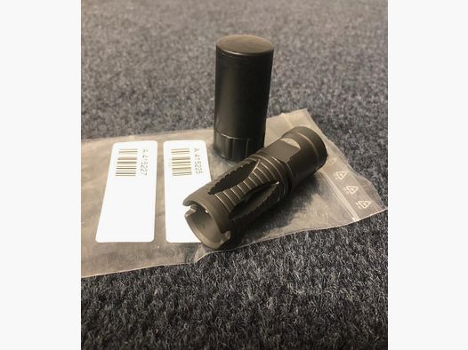 Set HK fire suppressor with SD interface M15x1 & muzzle cap - NEW - Heckler & Koch B&T Rotex-V Mr223 Mr308 HK243