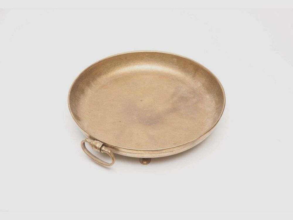 schwere Messingschüssel Antik Jagd Deko