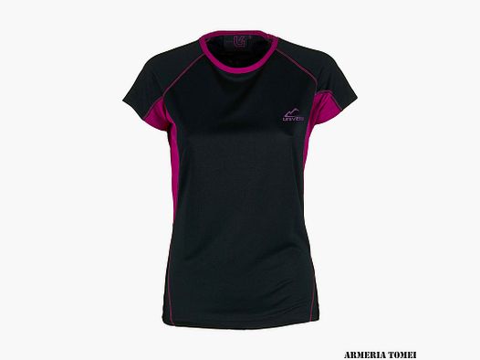 T-SHIRT – WOMEN – UNIVERS – MURA QUICK-DRY GRAY/BLACK/FUCHSIA