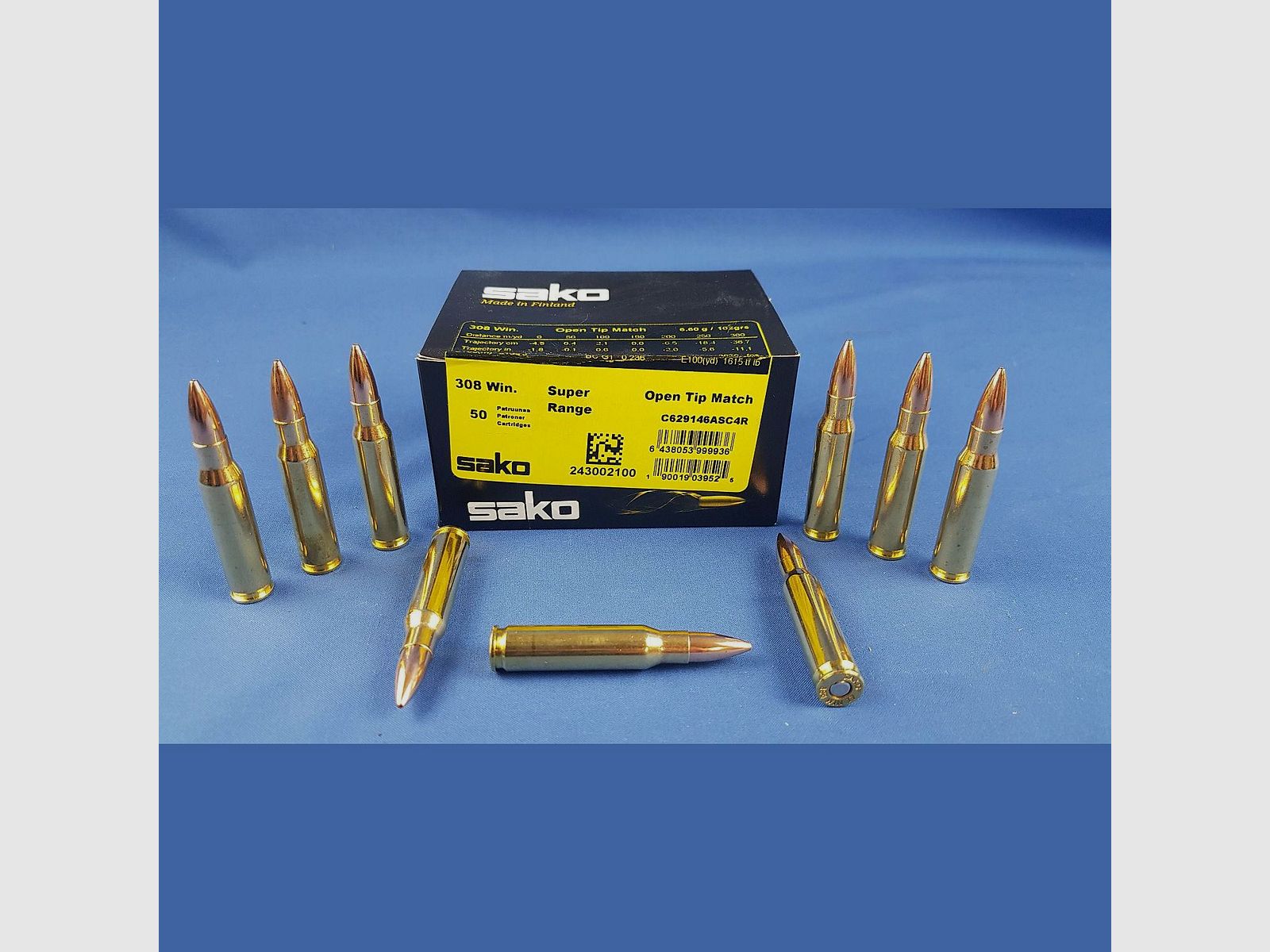 Sako .308 Win. Super Range 102grs 6,6g