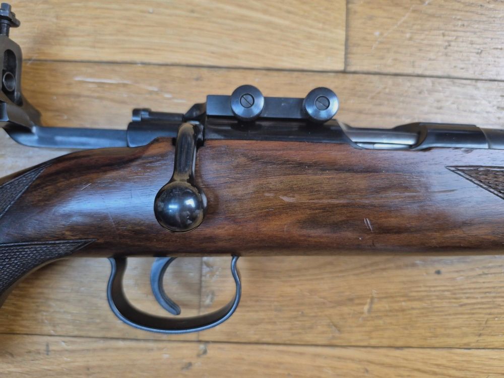 Very beautiful competition rifle Mauser ES 350 B – III Reich – Model championship rifle – 22LR – Weapon from late 1936 – Mono-serial number – Mauser diopter – Splendid condition almost museum-like – TBE++, image 7 of 48