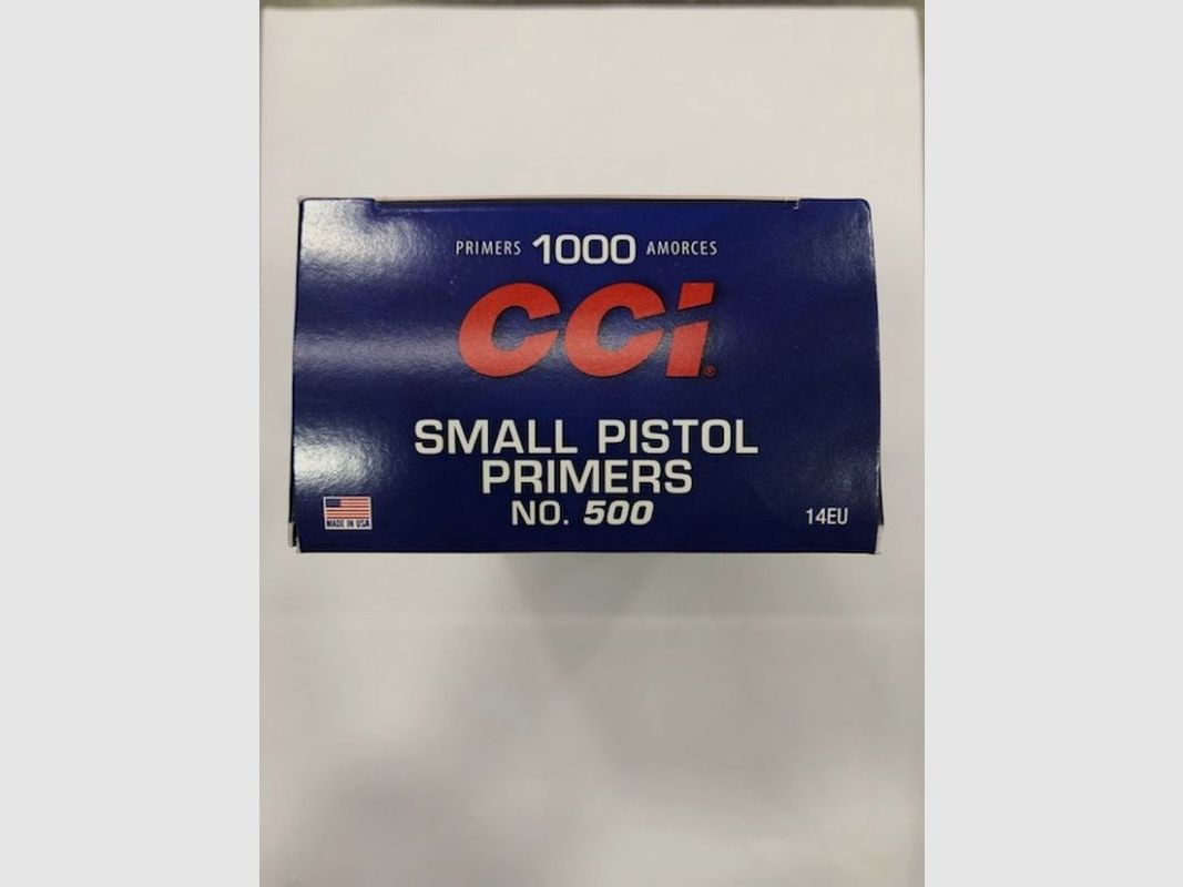 CCI500 ZÜNDHÜTCHEN SC1000 SMALL PISTOL, Bild 1 von 2