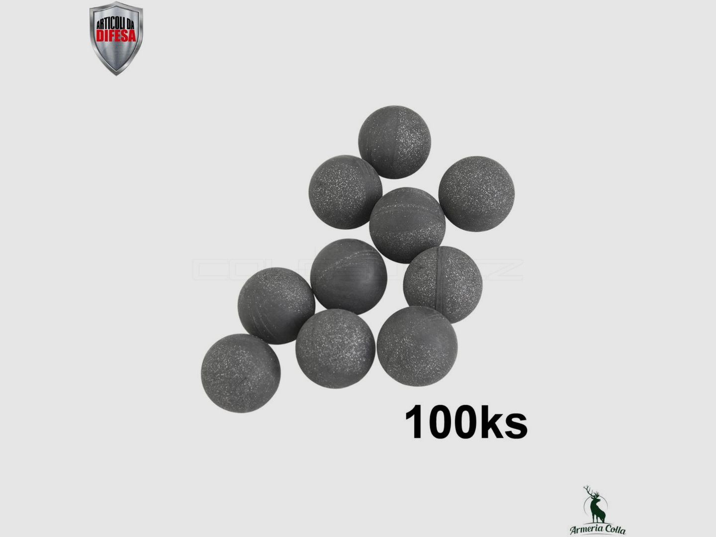 Articoli Da Difesa Sfere Acciaio Rivestite in Gomma T4E 100pz, immagine 2 di 2