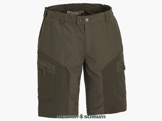 Pantaloni Corti Pinewood Wildmark Stretch Verde Oliva Scuro/Mossgreen