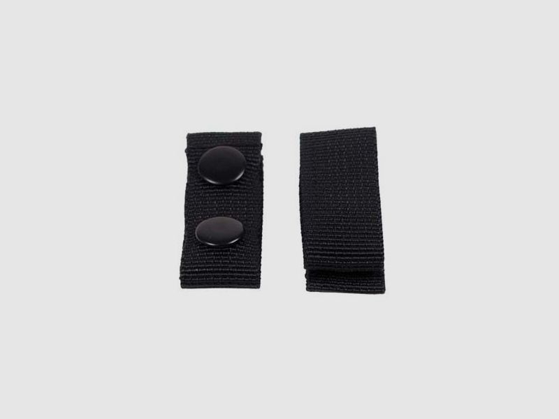 Molle holder belt holder, nylon, 4 pcs., black, with 2 snap buttons