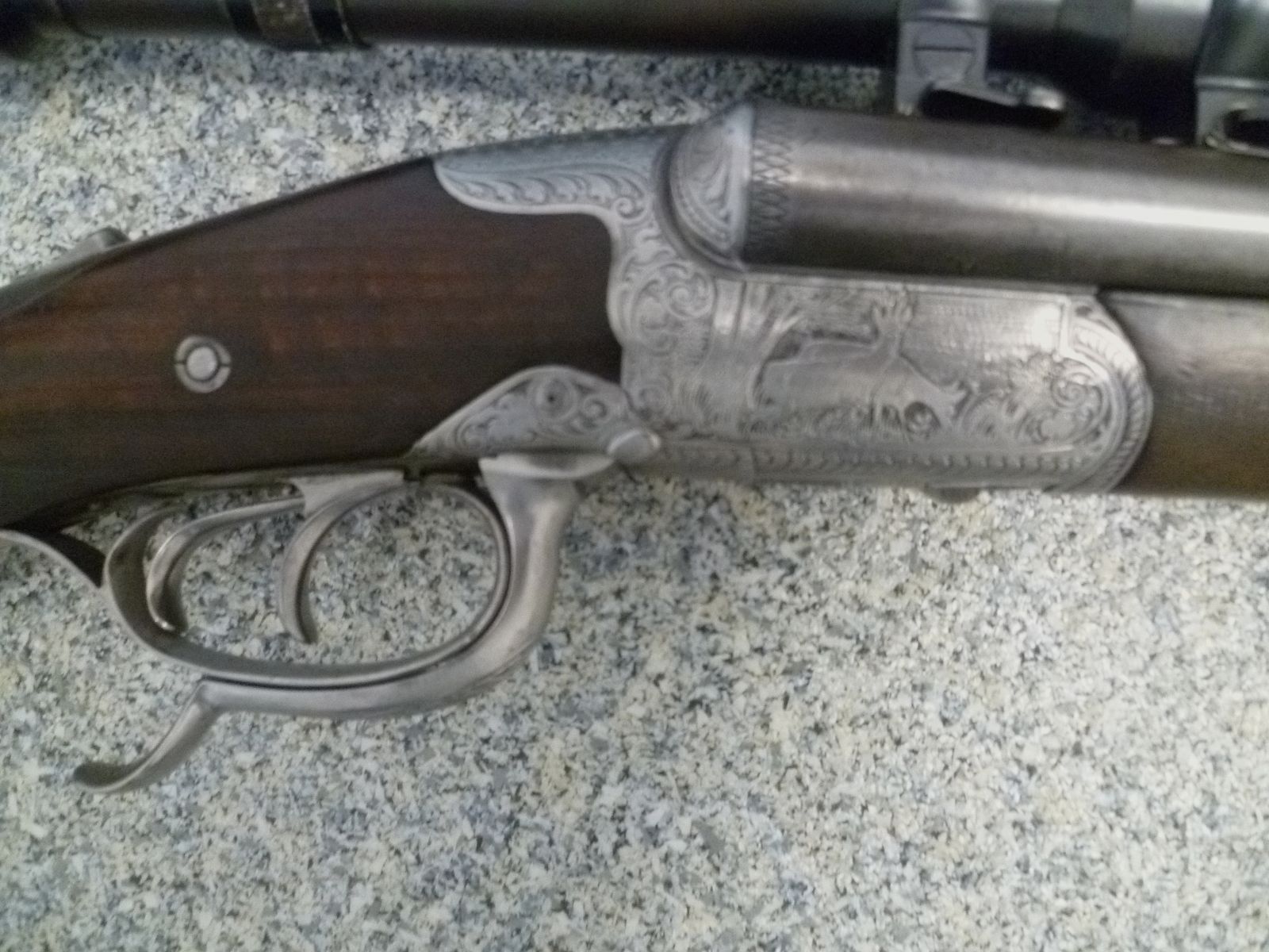 Drilling "unbekannt" 16/70 & 9,3x72R & .22 Win.Mag 