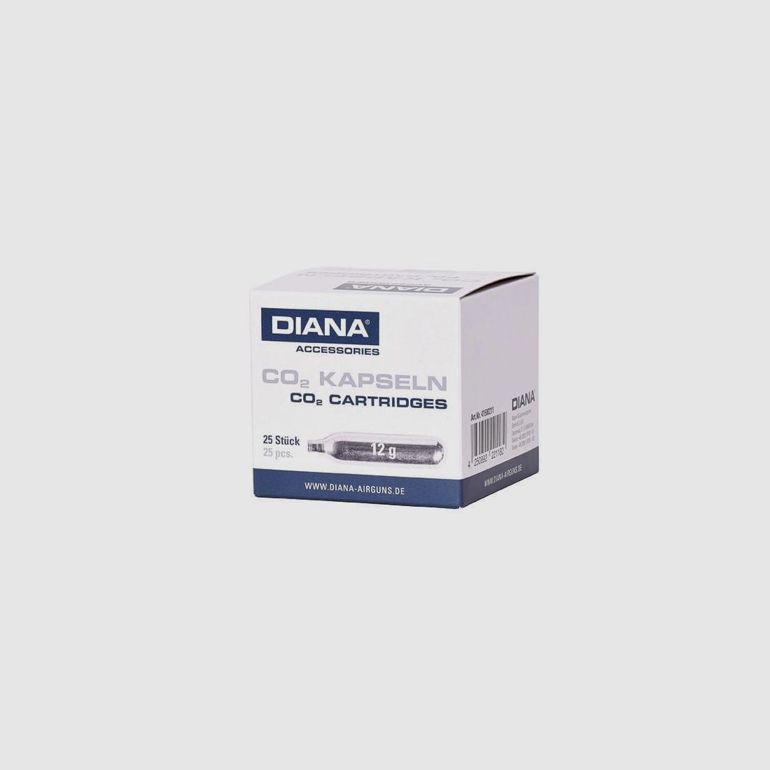Diana CO2-capsules 12 g - 25 stuks.