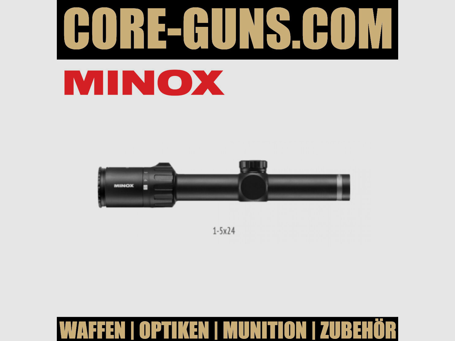 MINOX Zielfernrohr Allrounder 1-5x24	 MINOX Zielfernrohr Allrounder