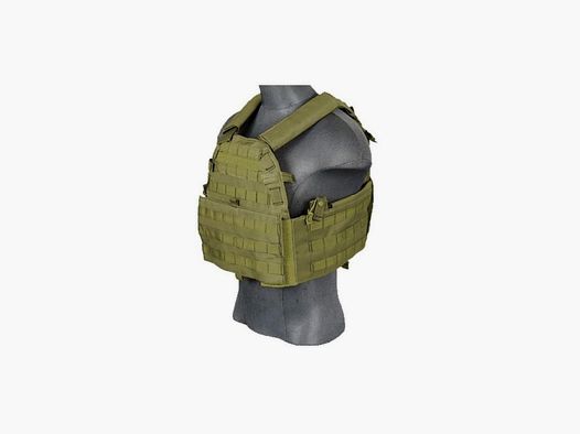 Plate Carrier Vest Lancer Tactical 69T4 1000D - Groen - Hoge Weerstand - Optimale Bescherming en Modulariteit