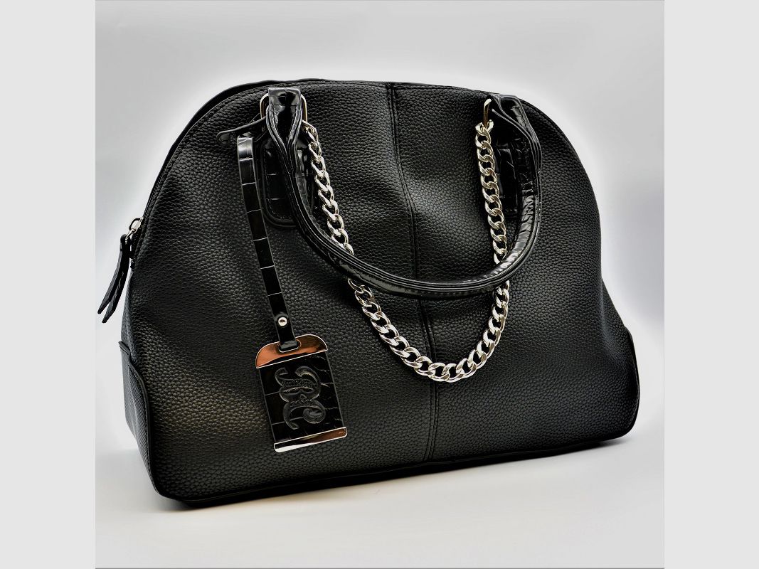 Handtasche Satchel Style - Schwarz, Bild 6 von 10