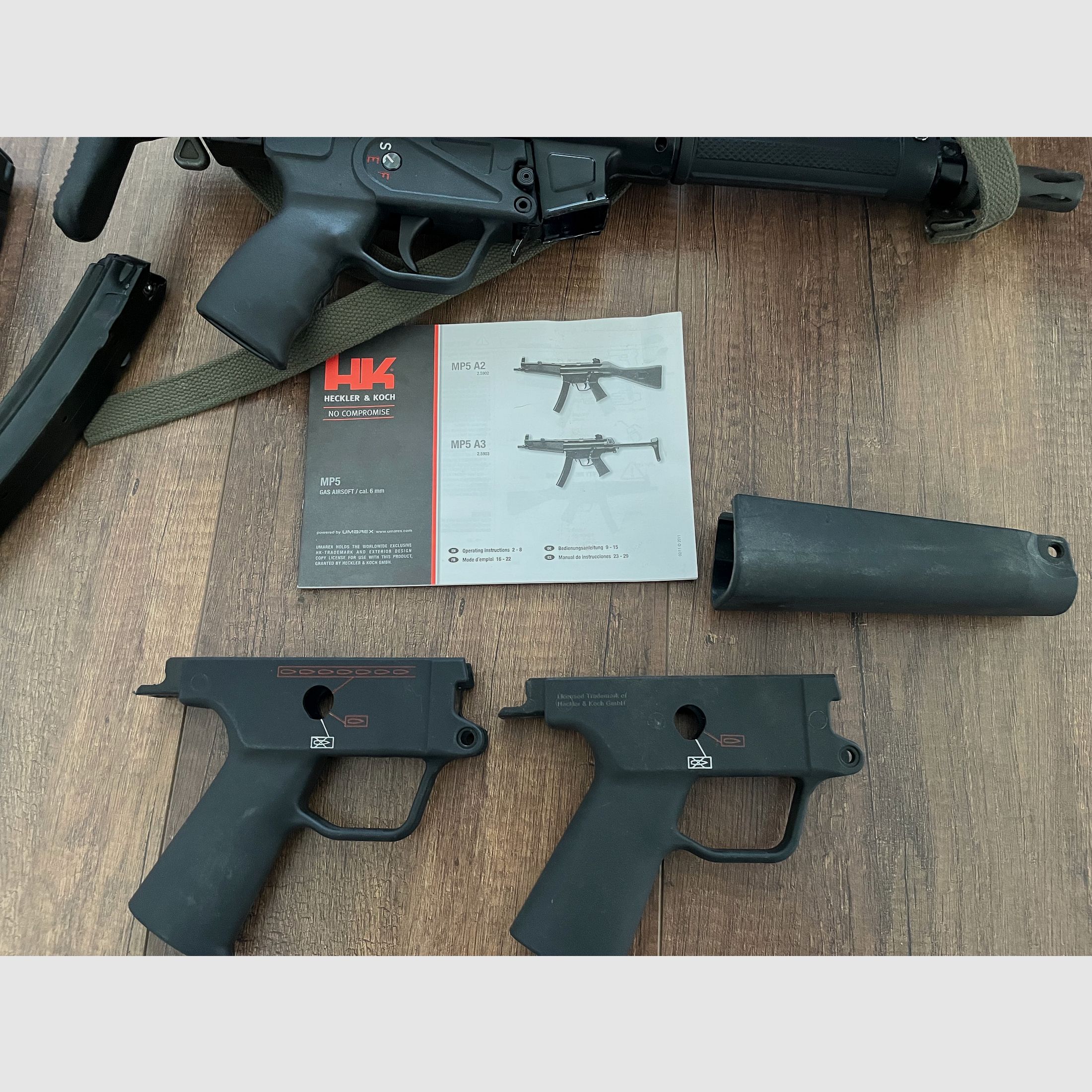 VFC MP5 GBB Airsoft + magazine and accessories