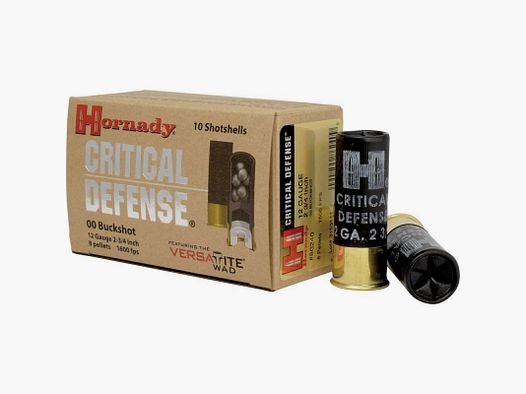 SCATOLA DA 10 PATRONI HORNADY CAL.12 CRITICAL DEFENSE