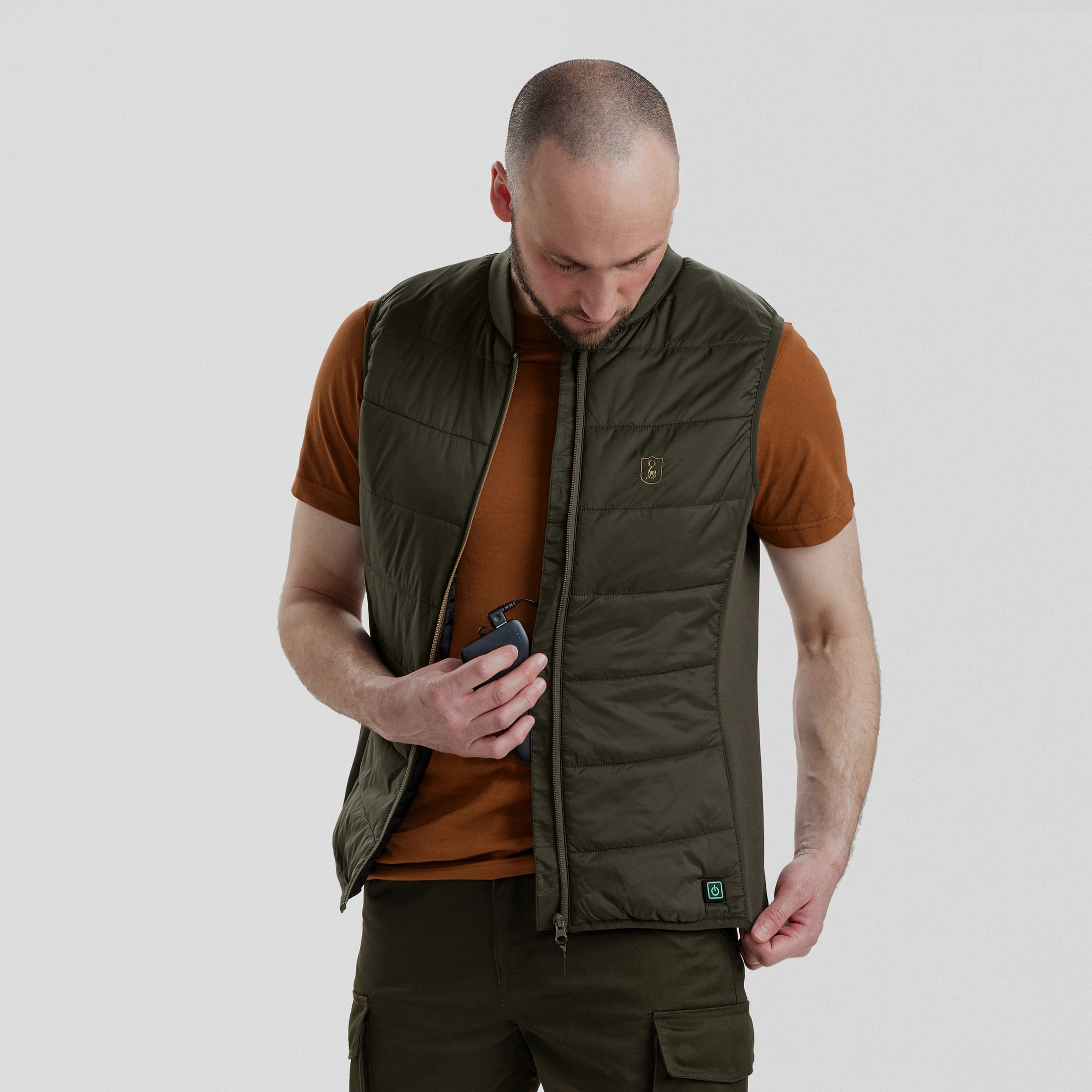 Heat inner vest - Deep Green - Size: 2XL