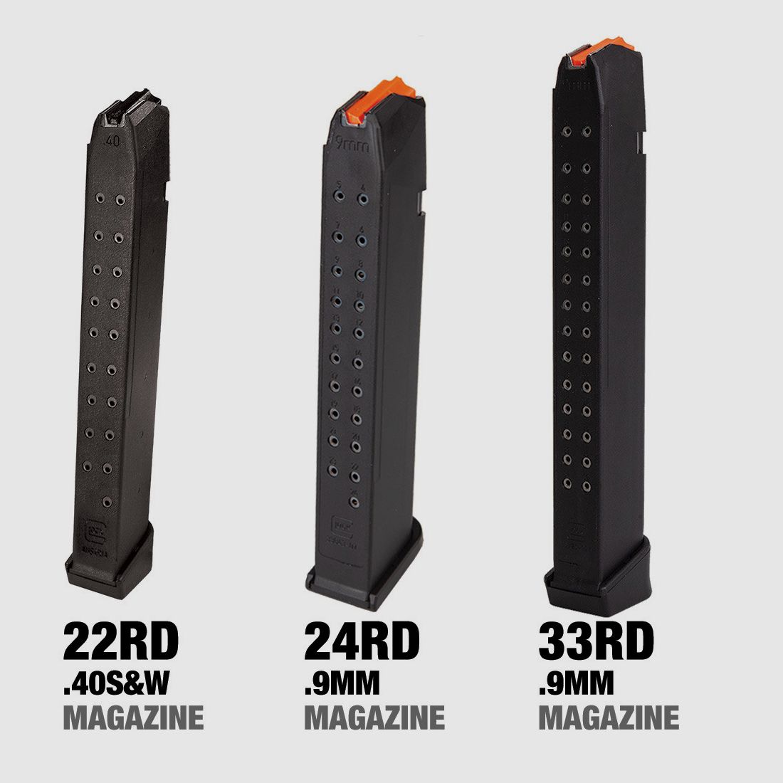 GLOCK Magazine GLOCK MAGAZINE CAL.9MM 33 SCHOTEN