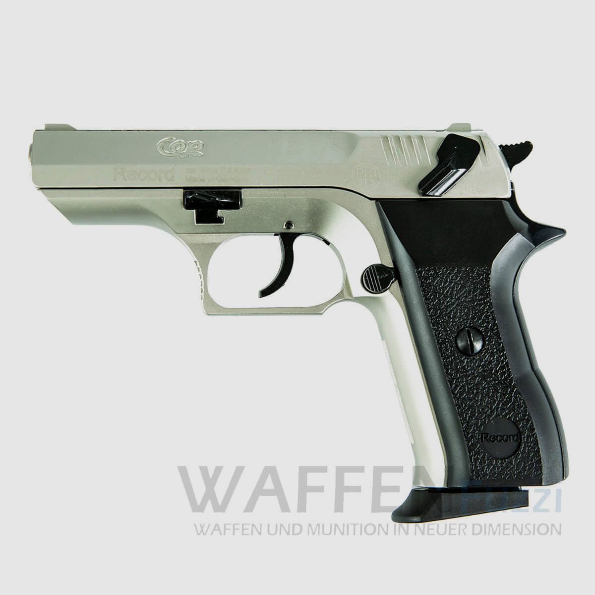 Record COP broń alarmowa 9mm niklowana
