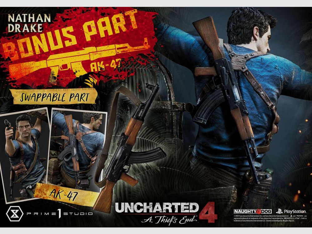 Uncharted 4: A Thief's End Ultimate Premium Masterline Statue 1/4 Nathan Drake Deluxe Bonus Version 69 cm | 43005