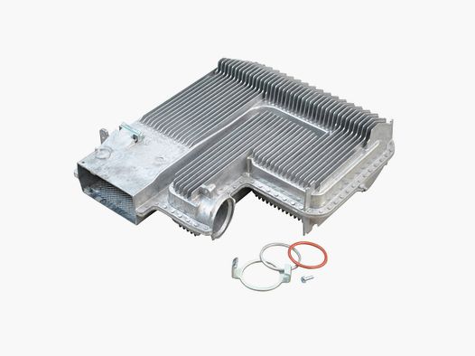 Scambiatore di calore completo con montaggio del tubo di scarico