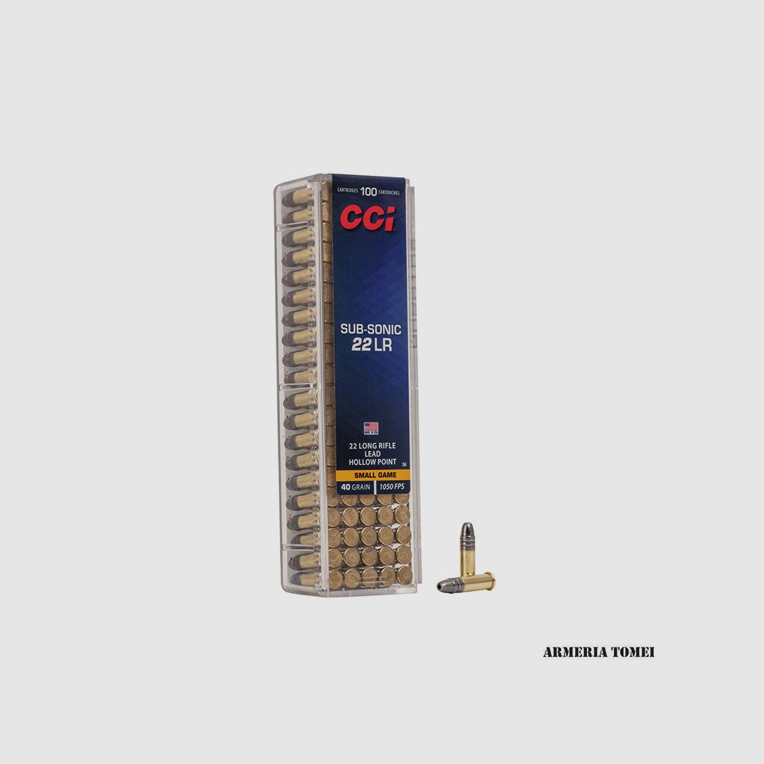 CCI – 22 LR SUBSONIC SMALL GAME 40GR HP (100PCS) -0056