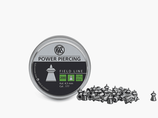RWS FIELD-L Pow Pierc Diabolo 4,5 mm 0,58g BLI 200 stuks