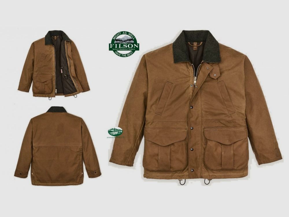 FILSON Jacke Tin Cloth Field dunkel/tan gefüttert